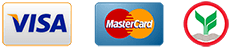 We accept credit cards Visa and Mastercard.